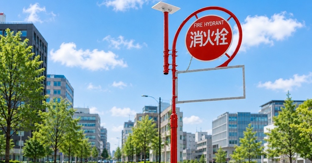 消火栓標識を「災害時の通信拠点」に Starlink機器を標識柱に設置する技術デモ 全国12万本の活用探る