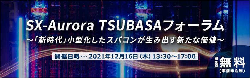 SX-Aurora TSUBASAtH[〜uVv^XpRݏoVȉl〜