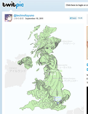 イギリス地図を擬人化しちゃったイラストがネットで話題に か かわいいっ ついに地図まで萌え萌えに ねとらぼ