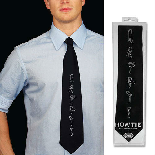 忘れたときも大丈夫 ネクタイの結び方がプリントされたネクタイ How To Tie A Tie ねとらぼ