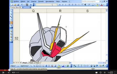 表計算ソフトの限界に挑戦 Excelを使って描かれたイラストがすごい ねとらぼ