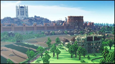 Minecraft で作った街がとんでもないと話題に これが100人 4カ月の成果だ ねとらぼ