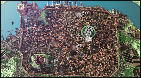 Minecraft で作った街がとんでもないと話題に これが100人 4カ月の