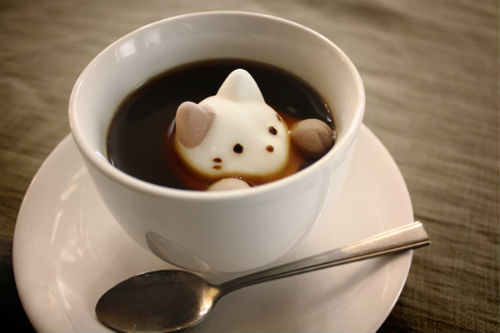 なにこれかわいすぎ コーヒーに浮かべるネコのマシュマロ ねとらぼ