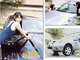 日本すごいな……！：スクール水着の女子が車を洗ってくれる「スク水洗車」サービス、秋葉原に登場