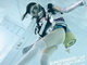 錬成の結果：水中の競泳水着＋ニーハイソックス女子　写真集「水中ニーソ」発売＆写真展を東京都で開催