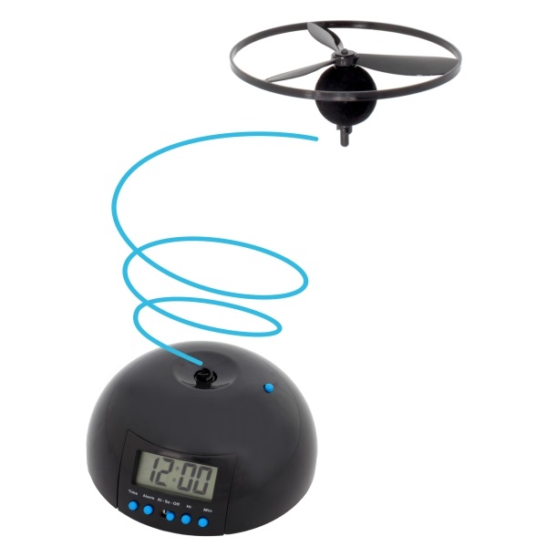 アラームが鳴るとプロペラが飛んでいく目覚まし時計が登場 セットし直さないと止まらないぞ ねとらぼ