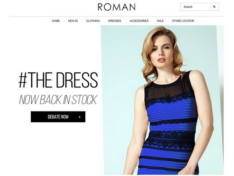 青黒と白金に見える例のドレス