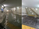 豪雨の浜松市、各地で「水没」報告相次ぐ　駅地下通路がまるでプールに