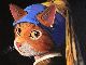 「真珠の耳飾りの猫」！　猫が名画になった「CAT ART」の作品集、12月17日に発売！