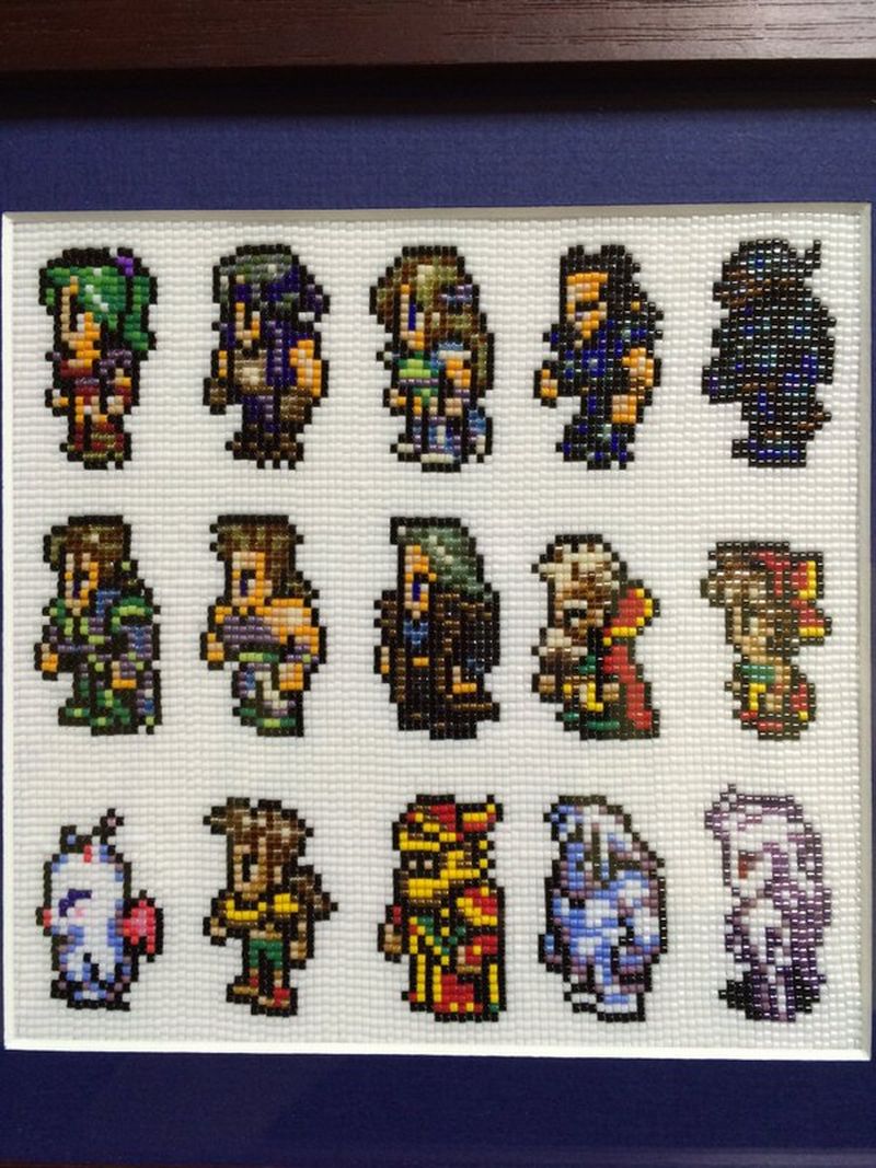 ビーズ手芸が趣味の母にff6のドット絵画像を送ってみたら うおおおおおおなんだこれ ねとらぼ