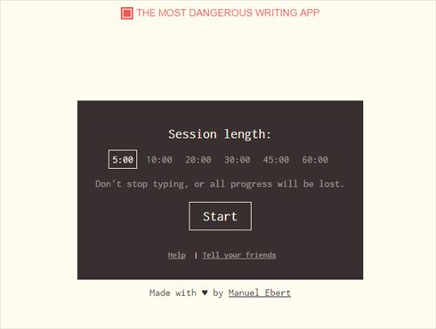 The Most Dangerous Writing App