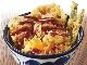 てんや史上初！　ハンバーグの天ぷら「Wハンバーグ天丼〜BBQソース」が季節限定で新発売
