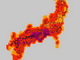 猛烈な暑さで日本列島が真っ赤に　38度の予想が出ている地域も