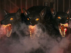 動くケルベロス地獄の番犬等身大ハロウィン