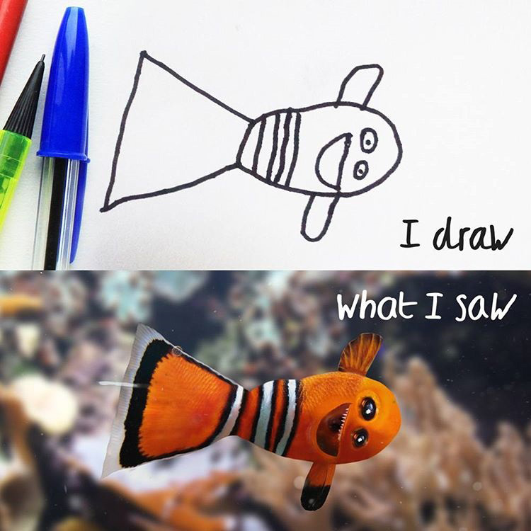 子どもが描いた生き物を編集でリアルに再現するinstagramがシュール ヘンテコな動物が量産される ねとらぼ