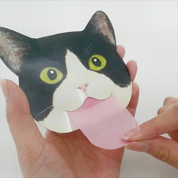 猫の舌のあぶらとり紙