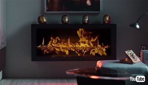 まきが燃えるだけの「暖炉動画」業界にMARVELが殴り込み