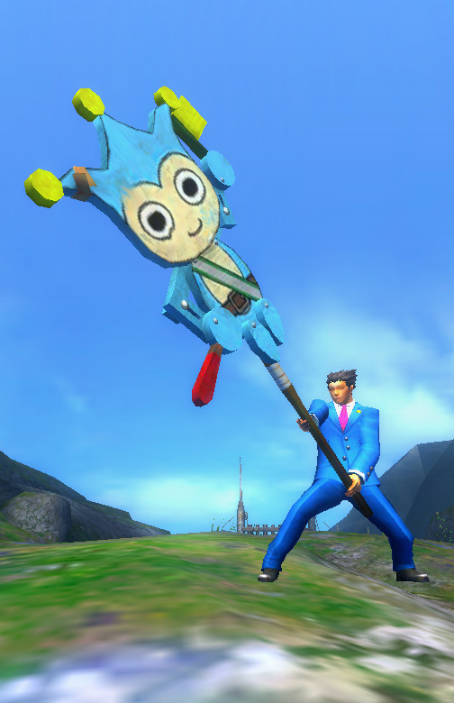 異議あり 物理 モンハン 逆裁コラボで マスコットキャラで敵をぶん殴る成歩堂 などクレイジー場面続出 ねとらぼ