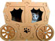 猫ちゃんがお姫様みたい　とってもメルヘンな馬車風段ボール猫ハウス