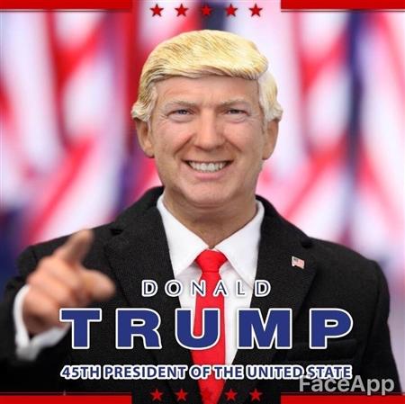 トランプ大統領がアクションフィギュアになって登場　リアルすぎて表情加工するアプリもばっちり認識