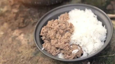 ツナ缶 料理 お米 炊く サバイバル 火