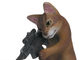 銃を構える姿がかっこいい　犬や猫がスパイになったガチャ「SPY ANIMAL」