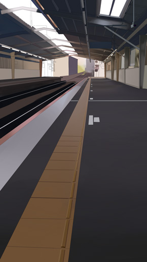 え これ実写使ってないんですか 電車が進入する駅ホームのアニメーションが信じられないほどリアル ねとらぼ