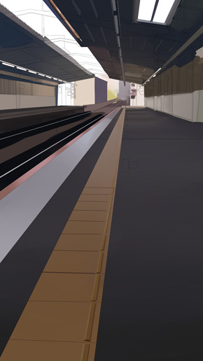 え これ実写使ってないんですか 電車が進入する駅ホームのアニメーションが信じられないほどリアル ねとらぼ