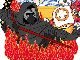 博多の街を駆け巡るカイロ・レン　伝統行事「博多祇園山笠」に「スター・ウォーズ」のキャラクター山笠が登場