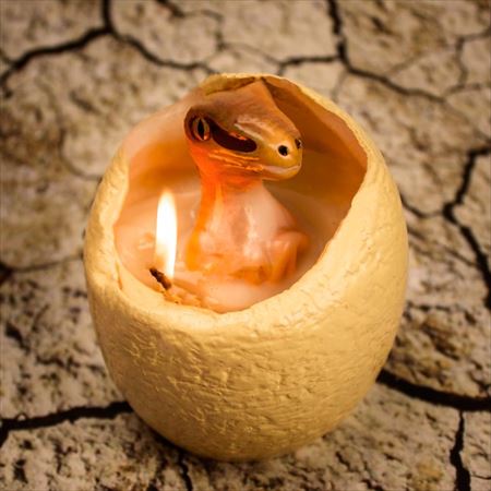 恐竜の卵キャンドル