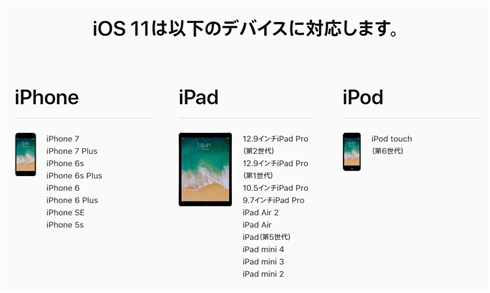 Appleが「iOS 11」を発表　AR機能強化や写真容量半減など、機能盛りだくさん