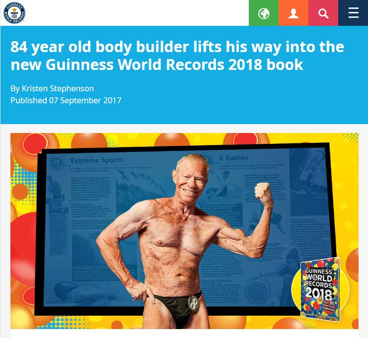 まだまだ現役 84歳のおじいちゃんが 世界最高齢の男性ボディービルダー ギネス世界記録に認定 ねとらぼ