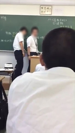 福岡 博多高校で授業中に生徒が教師を暴行 動画拡散について投稿者 学校を取材 ねとらぼ