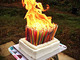 450本のロウソクで燃え盛る狂気への愛！　伊達政宗公生誕450年を祝う人のケーキが斜め上