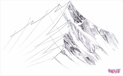 誰でも描けるリアル背景 山 の描き方 1 2 ねとらぼ