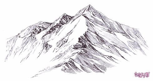 誰でも描けるリアル背景 山 の描き方 1 2 ねとらぼ