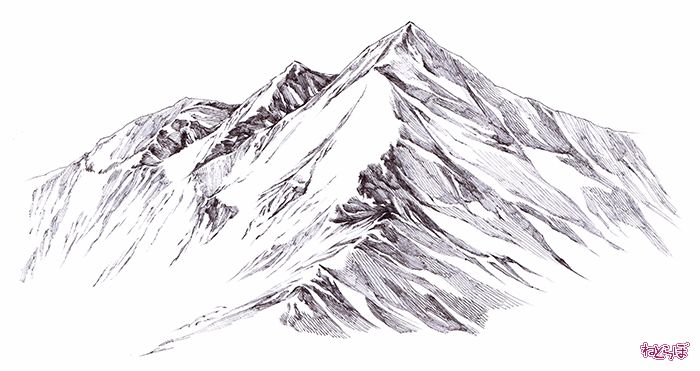 誰でも描けるリアル背景 山 の描き方 1 2 ねとらぼ