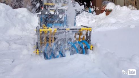 LEGO レゴ 除雪機 雪かき車 制作