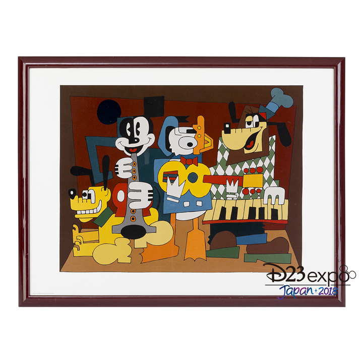 ディズニー 非売品 75周年記念 ミッキーマウス アートポスター 1998 