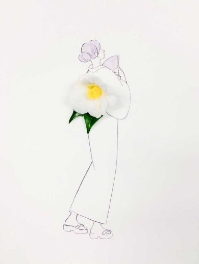 華やかな草花のドレスにうっとり イラストと花を組み合わせたアート作品が心惹かれる美しさ L Miya hanart02 Jpg ねとらぼ