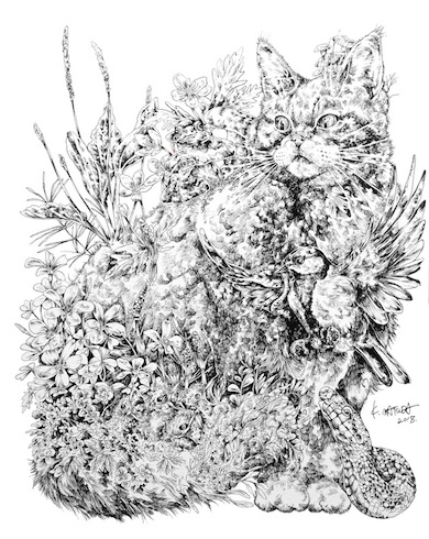 魔法の世界の生き物のよう 動物と植物が調和したファンタジーな水彩画が美しい ねとらぼ