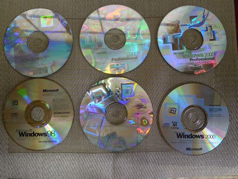 古いWindowsのCD