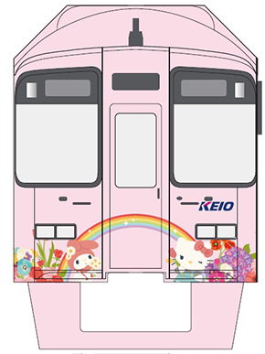 全車両ピンク色 京王線にサンリオキャラ尽くしの ハローキティ サンリオ電車 爆誕 11月1日から運行 ねとらぼ