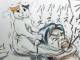 気まぐれな猫となつかれていないお父さんのやりとりが「あるある」　4コマ漫画『拾い猫のモチャ』単行本発売