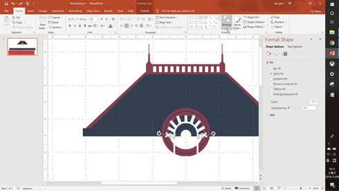 Powerpointで東京駅を描く猛者あらわる 00以上の図形パーツを組み合わせた力作 ねとらぼ