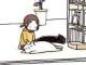 「ちいさい生き物が溶ける」　猫と子どもが床暖房でくつろぐ様子を描いた漫画が心を溶かすかわいさ