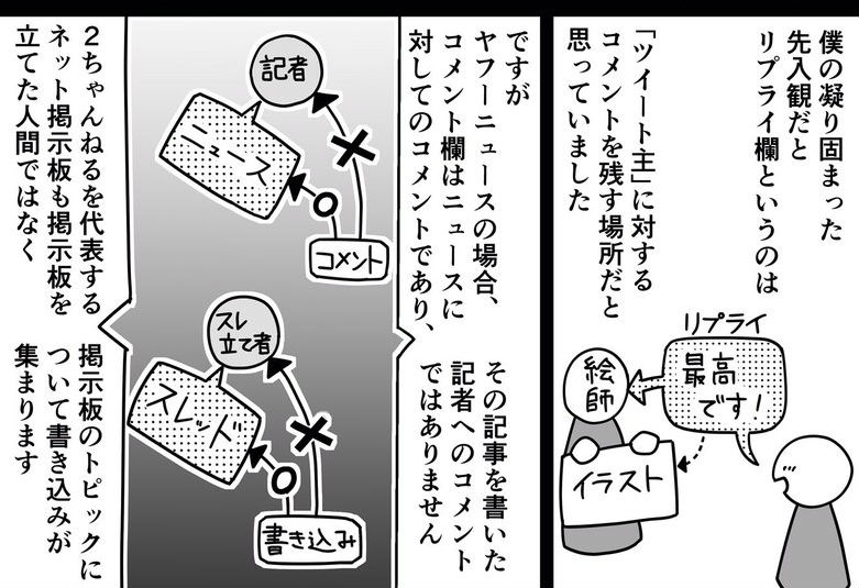 クソリプ が生まれるのはコメント欄 掲示板に書き込む感覚から 考察してみた漫画に反響 ねとらぼ