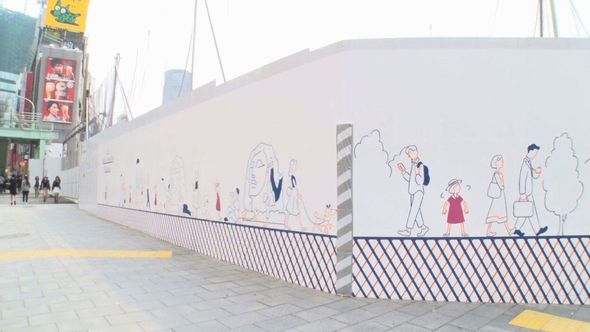 渋谷の仮囲いの絵 実は物語になっていた Snsで大反響 制作者 完成は1年前だったので驚いた ねとらぼ