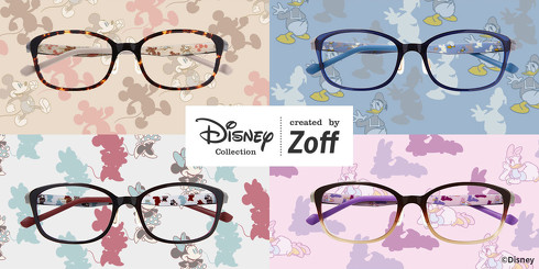 Zoff ディズニーコラボメガネがチャーミング メガネの形で選ぶもよし